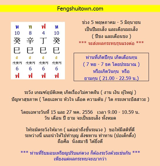 ชง ปีมะเส็ง 2556